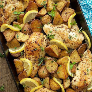 Roasted Garlic & Herb Chicken in Air fryer