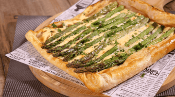 Air fryer Asparagus and Ricotta Tart | ULTREAN