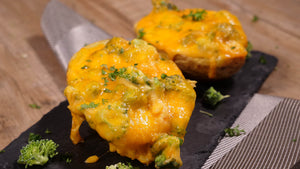 Air fryer Broccoli & Cheese Baked Potatoes | ULTREAN