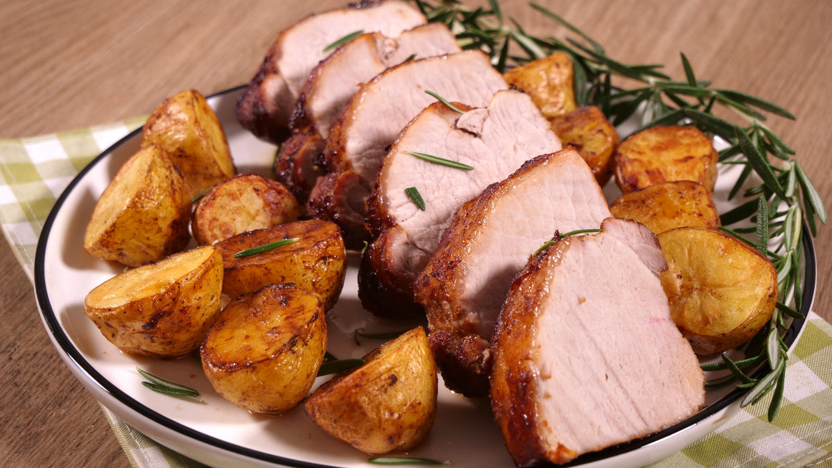 Air fryer Pork Loin with Potatoes – Ultrean