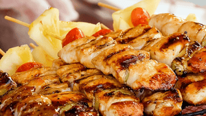 Pineapple Teriyaki Chicken Skewers
