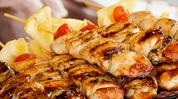 Pineapple Teriyaki Chicken Skewers