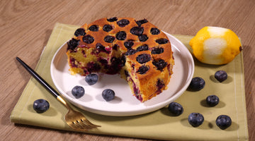 Air fryer Lemon Blueberry Cake