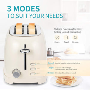 Ultrean 2 Slice Retro Toaster