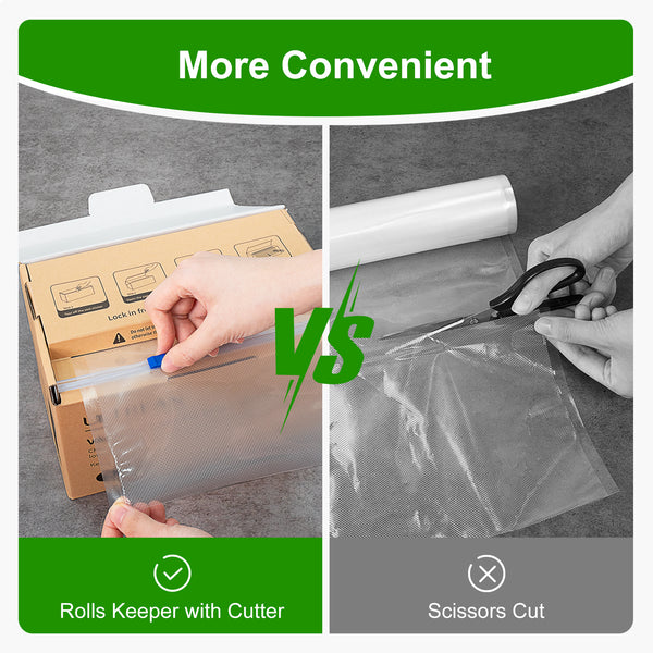 Ultrean Vacuum Seal Roll Keeper with Cutter