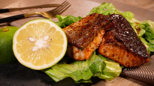 Salmon with Balsamic BBQ Sauce in an Air fryer