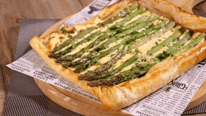 Air fryer Asparagus and Ricotta Tart | ULTREAN