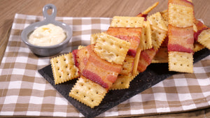 Air fryer Bacon Parmesan Crackers | ULTREAN