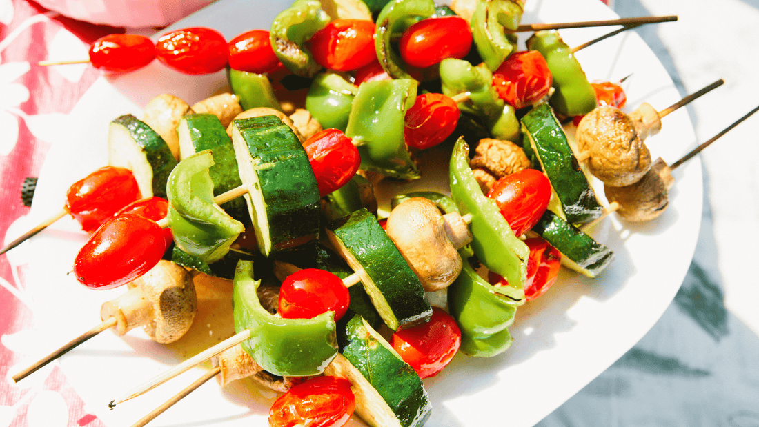 Air Fryer Veggie Kabobs