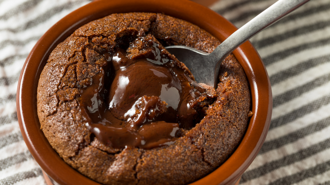 Air Fryer Molten Chocolate Lava Cake