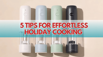 5 Tips for Effortless Holiday Cooking with the Ultrean Electric Salt and Pepper Grinders