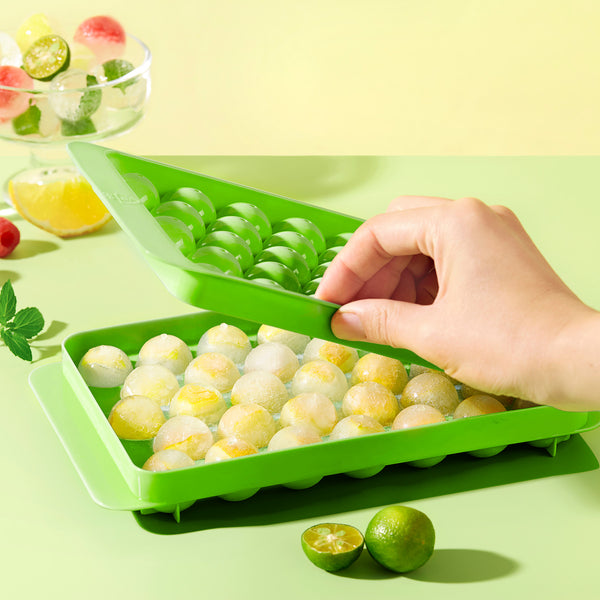 Ultrean Ice Cube Tray with Lid and Bin