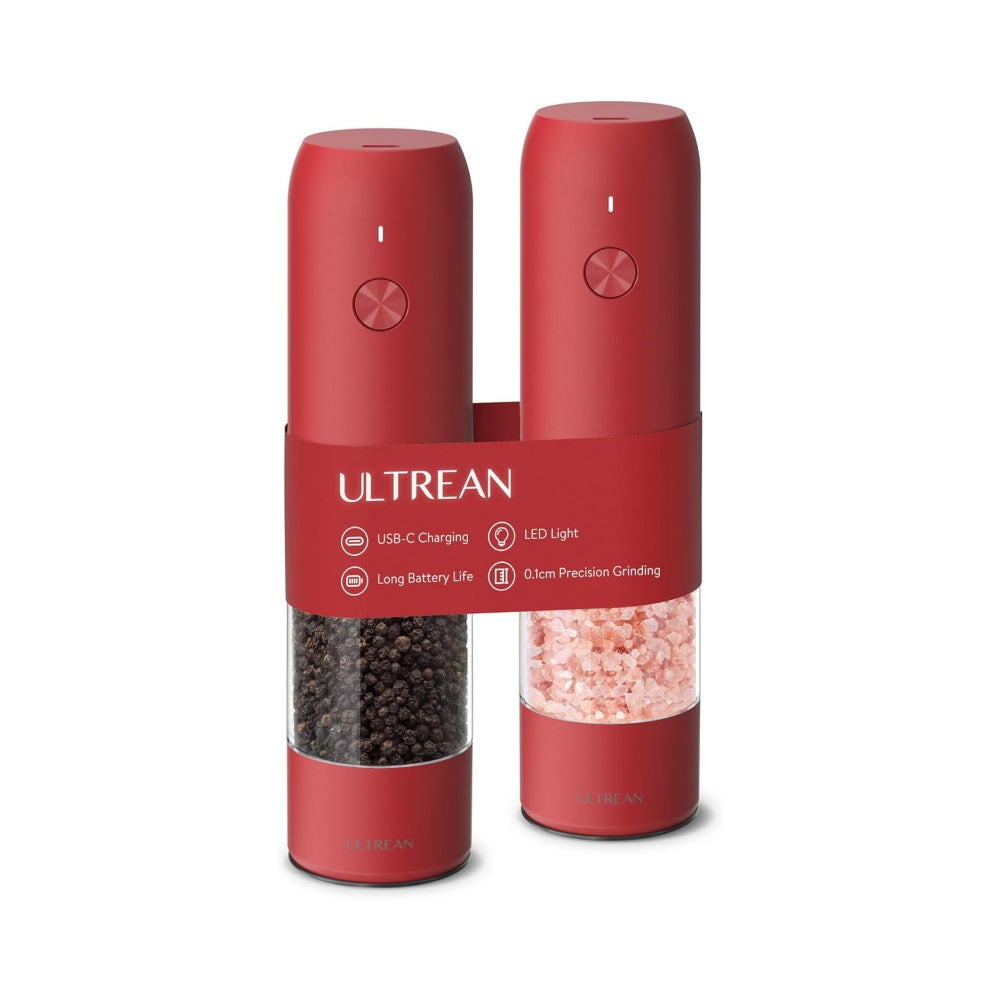 Ultrean Electric Salt and Pepper Grinder Sets (2 Pack)