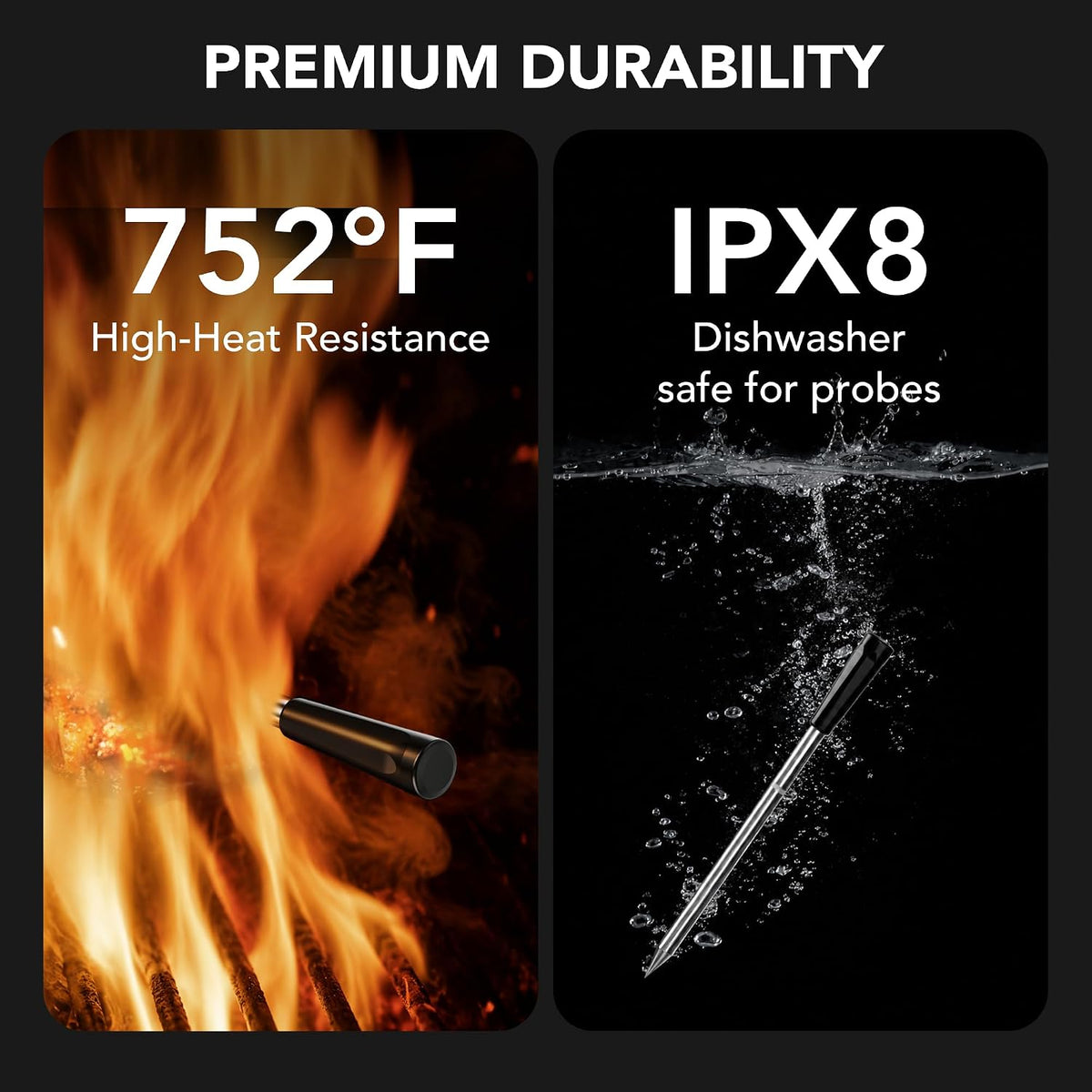 Ultrean Smart Wireless Meat Thermometer for Grilling