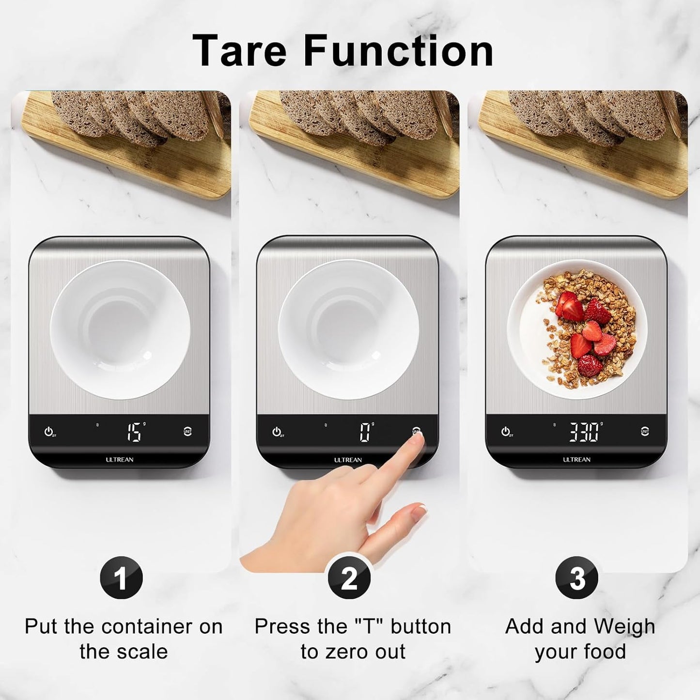 Ultrean Smart Food Scale with Nutritional Calculator