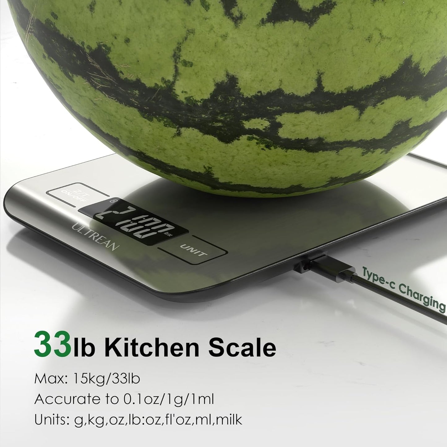Ultrean Smart Food Kitchen Scale with Nutritional Calculator
