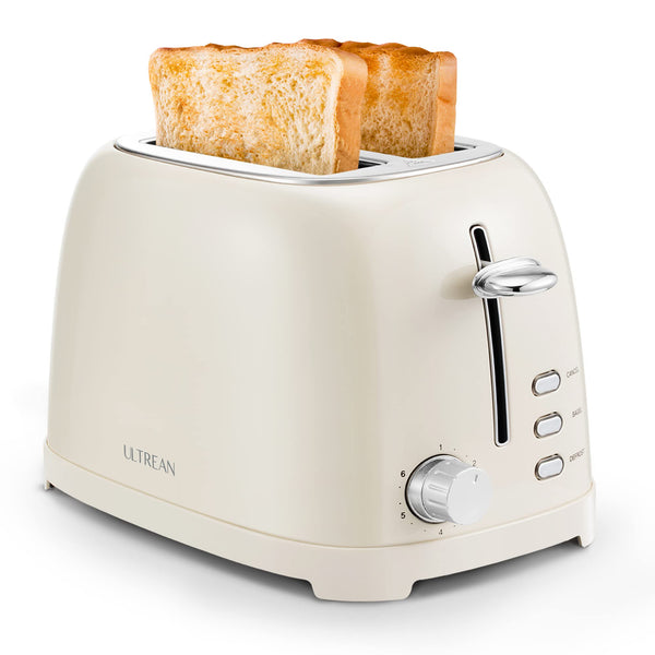 Keenstone Retro 2 Slice Toaster Stainless Steel Toaster with Bagel Cancel Defrost Fuction and Extra Wide Slots Toasters 6 Shade