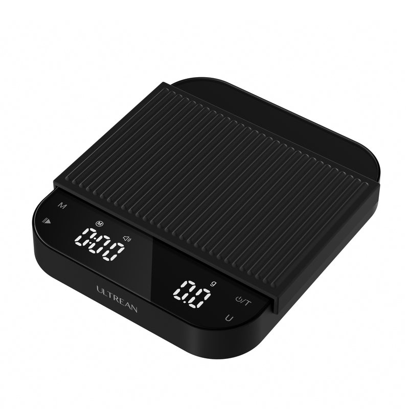 Ultrean Coffee Scale | Rechargeable Espresso Scale with Timer & LCD Display | High-Precision 0.1g | Built-in Timer & LCD