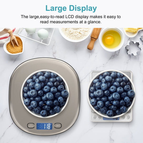Digital Kitchen Food Scale - Lcd Display Weight In Grams