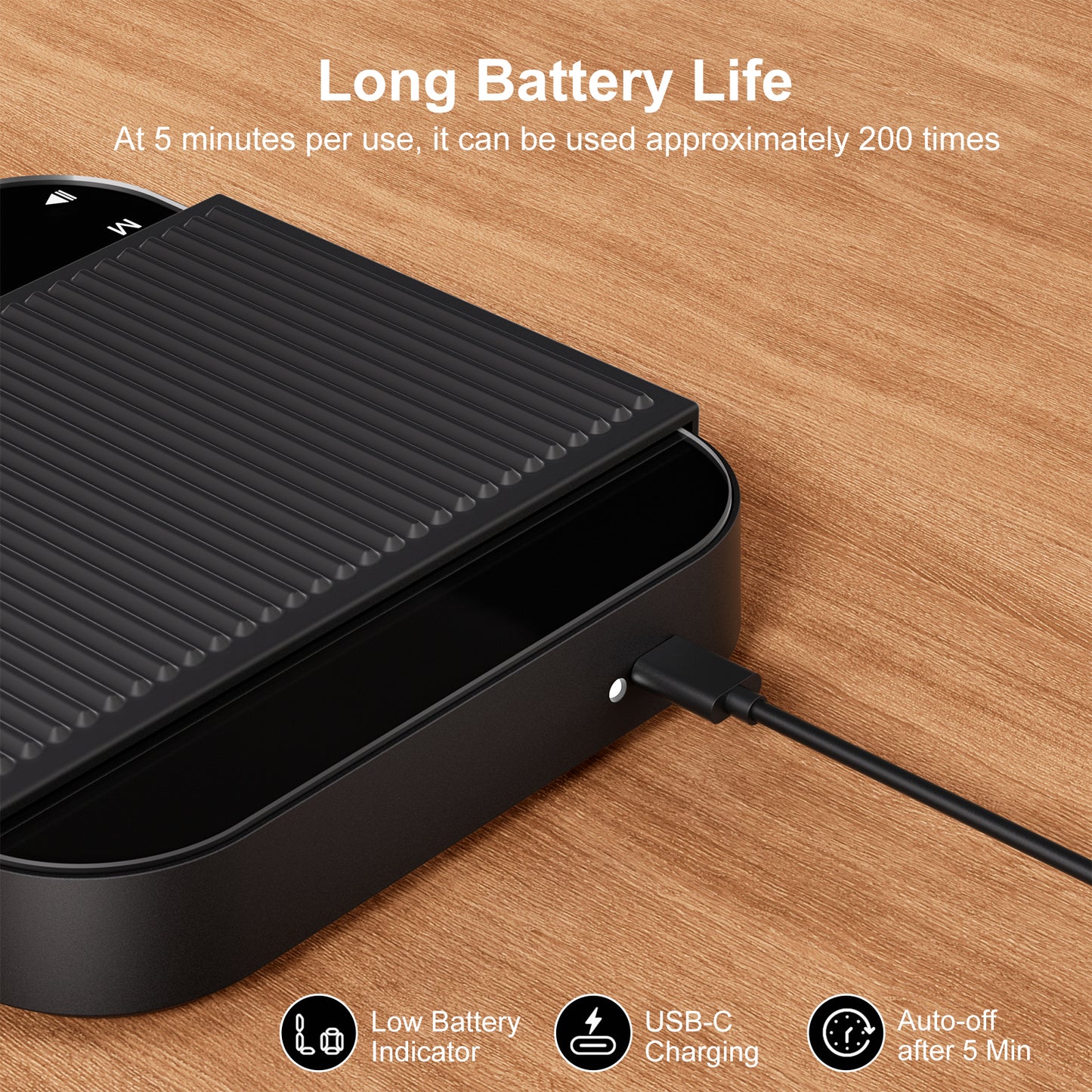 Ultrean Coffee Scale | Rechargeable Espresso Scale with Timer & LCD Display | High-Precision 0.1g | Built-in Timer & LCD Display