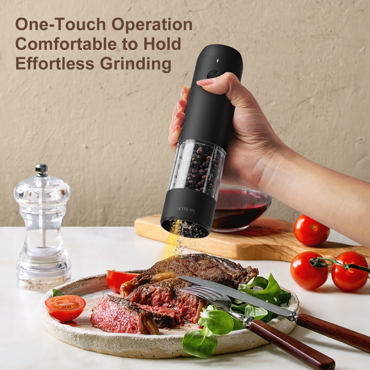 Ultrean Electric Salt and Pepper Grinder Sets (2 Pack)