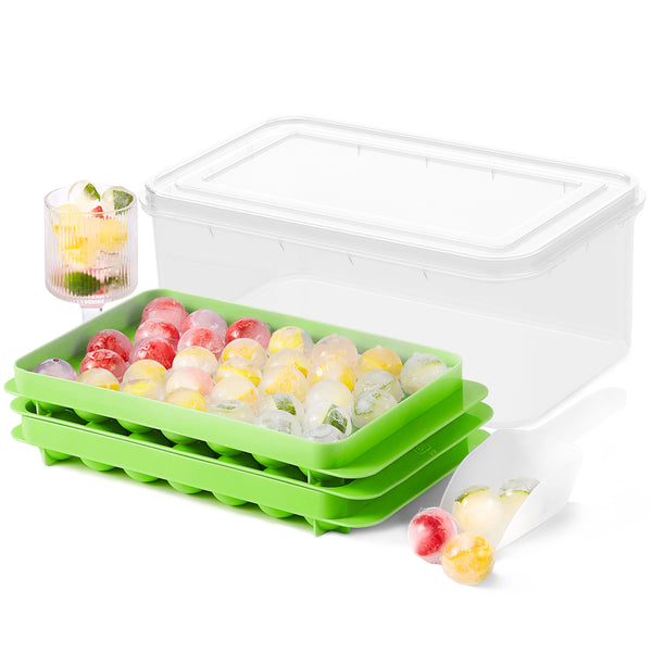 Ultrean Ice Cube Tray with Lid and Bin